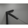 Mexen Kioto L Duschwand Walk-in 90 x 200 cm, weißer Ombre 8 mm, schwarz - 800-090-103-70-86