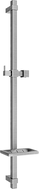 Mexen DQ Duschstange mit Seifenschale 80 cm, gebürstetes Gun Gray - 79381-66