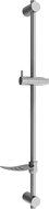 Mexen DF Duschstange mit Seifenschale 80 cm, Graphit - 79382-66