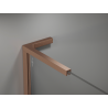 Mexen Kioto L Walk-in-Duschwand 90 x 200 cm, schwarze Ombre 8 mm, gebürstetes Kupfer - 800-090-103-65-76