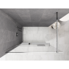 Mexen Kioto+ Duschwand mit Ablage Walk-in 70 x 200 cm, ombre weiß 8 mm, Chrom - 800-070-121-01-86