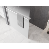 Mexen Kioto+ Duschwand mit Regal Walk-in 70 x 200 cm, ombre weiß 8 mm, weiß - 800-070-121-20-86