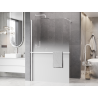 Mexen Kioto+ Duschwand mit Regal Walk-in 120 x 200 cm, ombre weiß 8 mm, weiß - 800-120-121-20-86
