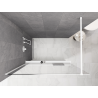Mexen Kioto+ Duschwand mit Regal Walk-in 150 x 200 cm, Ombre weiß 8 mm, weiß - 800-150-121-20-86