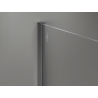 Mexen Kioto+ Duschwand mit Ablage Walk-in 110 x 200 cm, ombre weiß 8 mm, gun gray gebürstet - 800-110-121-66-86