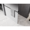 Mexen Kioto+ Duschwand mit Regal Walk-in 130 x 200 cm, Ombre Weiß 8 mm, Gun Gray gebürstet - 800-130-121-66-86