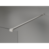 Mexen Kioto+ Duschwand mit Regal Walk-in 140 x 200 cm, ombre weiß 8 mm, gebürsteter Nickel - 800-140-121-97-86