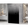 Mexen Kioto Freistehende Duschwand 100 x 200 cm, Ombre Schwarz 8 mm, Chrom - 800-100-002-01-76