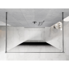 Mexen Kioto freistehende Duschwand 120 x 200 cm, schwarzer Ombre 8 mm, Chrom - 800-120-002-01-76