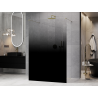 Mexen Kioto freistehende Duschwand 140 x 200 cm, Ombre schwarz 8 mm, gold - 800-140-002-50-76