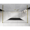 Mexen Kioto Freistehende Duschwand 150 x 200 cm, Ombre Schwarz 8 mm, Gold - 800-150-002-50-76