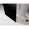 Mexen Kioto freistehende Duschwand 100 x 200 cm, Ombre Schwarz 8 mm, gebürstetes Kupfer - 800-100-002-65-76