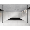Mexen Kioto freistehende Duschwand 110 x 200 cm, ombre schwarz 8 mm, gun metal - 800-110-002-95-76