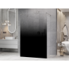 Mexen Kioto freistehende Duschwand 110 x 200 cm, schwarzer Ombre 8 mm, gebürsteter Nickel - 800-110-002-97-76