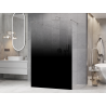 Mexen Kioto freistehende Duschwand 100 x 200 cm, ombre schwarz 8 mm, gebürsteter Nickel - 800-100-002-97-76
