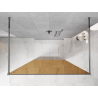 Mexen Kioto Freistehende Duschwand 100 x 200 cm, Bronze 8 mm, Chrom - 800-100-002-01-32