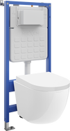 Mexen Lena Unterputz-WC-Set Tex Slim mit WC-Schüssel Tornado und Absenkautomatik, weiß - 610030220200T