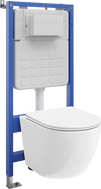 Mexen Lena Unterputz-WC-Set Tex Slim mit WC-Schüssel und Softclose-Sitz, weiß - 610030220300