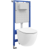 Mexen Lena Unterputz WC-Set Tex Slim mit WC-Tornado-Schüssel und Absenkautomatik, weiß - 610030224000T
