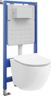 Mexen Lena WC-Unterputz-Set Tex Slim mit WC-Schüssel und Softclose-Sitz, weiß - 610030224000