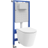Mexen Rico Unterputz-WC-Set Tex Slim mit WC-Schüssel und Absenkautomatik, weiß - 610030720300