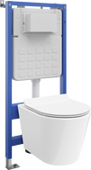 Mexen Rico Unterputz-WC-Set Tex Air Slim mit pneumatischem Rahmen mit Hänge-WC und Absenkautomatik, weiß - 610030724000A