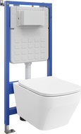 Mexen Riva WC Unterputz-Set mit Rahmen Tex Slim, WC-Schüssel Tornado und Soft-Close-Sitz, weiß - 610030630200T