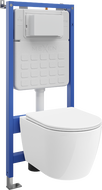 Mexen Carmen Unterputz-WC-Set Tex Air Slim mit pneumatischem Rahmen, WC-Schüssel und Softclose-Sitz, weiß - 610030880300A