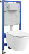 Mexen Carmen Unterputz-WC-Set Tex Slim mit WC-Schüssel Tornado und Soft-Close-Sitz, weiß - 610030884000T