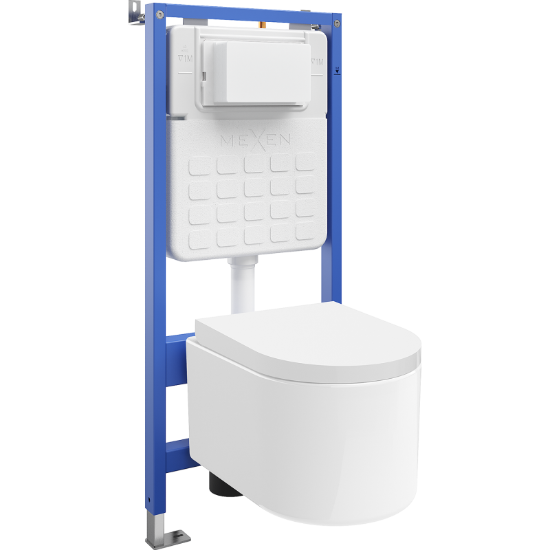 Mexen Sofia Unterputz-WC-Set Tex Slim mit WC-Schüssel und Soft-Close-Sitz, weiß - 610030540200