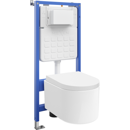 Mexen Sofia Unterputz-WC-Set Tex Slim mit WC-Schüssel und Soft-Close-Sitz, weiß - 610030540200