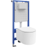 Mexen Sofia Unterputz-WC-Set Tex Slim mit Tornado-WC-Becken und Softclose-Sitz, weiß - 610030540300T