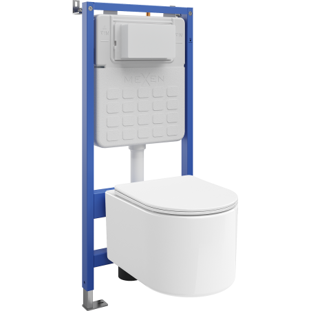 Mexen Sofia Unterputz-WC-Set Tex Slim mit WC-Schüssel und Soft-Close-Sitz, weiß - 610030540300