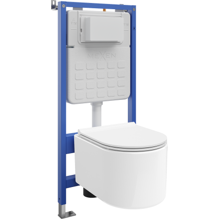 Mexen Sofia Unterputz-WC-Set Tex Slim mit WC-Schüssel und Absenkautomatik, weiß - 610030540500