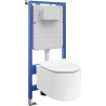 Mexen Sofia Unterputz-WC-Set Tex Slim mit WC-Schüssel und Soft-Close-Sitz, weiß - 610030544000