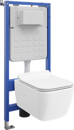 Mexen Stella Unterputz-WC-Set pneumatischer Rahmen Tex Air Slim mit WC-Schüssel und Soft-Close-Sitz, weiß - 610030680800A