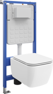 Mexen Stella Unterputz-WC-Set Tex Slim mit WC-Schüssel und Soft-Close-Sitz, weiß - 610030680900