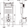 Mexen Stella Unterputz-WC-Set Tex Slim mit WC-Schüssel und Soft-Close-Sitz, weiß - 610030680900
