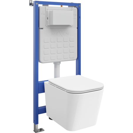 Mexen Teo Unterputz-WC-Set Tex Slim mit WC-Schüssel und Absenkautomatik-Sitz, weiß - 610030850600