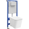 Mexen Teo WC-Unterputz-Set Tex Slim mit WC-Schüssel und Soft-Close-Sitz, weiß - 610030850700
