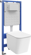 Mexen Teo Unterputz-WC-Set pneumatischer Rahmen Tex Air Slim mit WC-Schüssel und Softclose-Sitz, weiß - 610030850700A