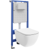 Mexen Timo Unterputz-WC-Set Tex Slim mit WC-Schüssel Tornado und Absenkautomatik, weiß - 610030650200T
