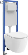 Mexen Carmen Unterputz-WC-Set schmaler Eckrahmen Tex W mit WC-Schüssel und Soft-Close-Sitz, weiß - 610530880300