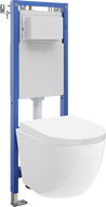 Mexen Lena Unterputz-WC-Set mit schmalem Eckrahmen Tex W, mit WC-Schüssel Tornado und Soft-Close-Sitz, weiß - 610530220200T