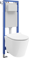 Mexen Rico Unterputz-WC-Set schmal, Eckvariante Tex W mit WC-Schüssel Tornado und Absenkautomatik-Sitz, weiß - 610530724000T