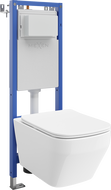 Mexen Riva WC-Unterputzset mit schmalem Eckrahmen Tex W mit WC-Schüssel Tornado und Soft-Close-Sitz, weiß - 610530630200T