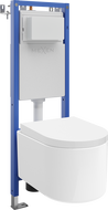 Mexen Sofia Unterputz-WC-Set, schmaler Eckrahmen Tex W mit WC-Schüssel und Absenkautomatik, weiß - 610530540200