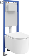 Mexen Sofia Unterputz-WC-Set, schmaler, Eck-Tex-Rahmen mit WC-Schüssel und Soft-Close-Sitz, weiß - 610530540300
