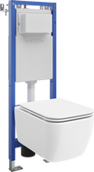Mexen Stella Unterputz-WC-Set Eckrahmen Tex W mit WC-Schüssel und Soft-Close-Sitz, weiß - 610530680900