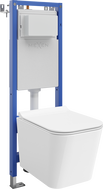 Mexen Teo Unterputz-WC-Set schmaler Eckrahmen Tex W mit WC-Schüssel Tornado und Absenkautomatik, weiß - 610530850700T